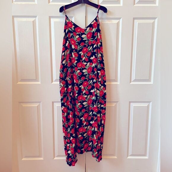 Floral Maxi Dress with Spaghetti Straps Size XL NWT - Picture 1 of 9